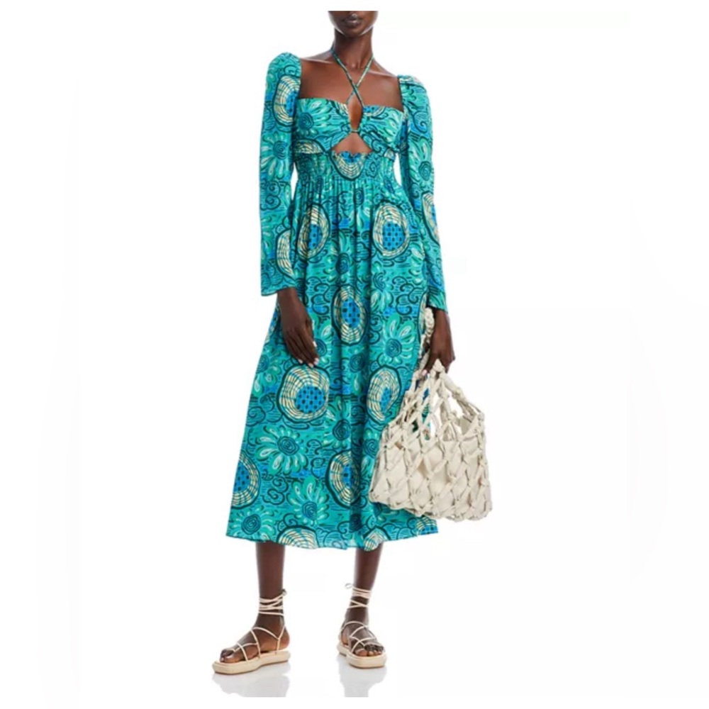 NEW WITH TAG RHODE PHOENIX PRINTED DRESS SUMMER MAXI DRESS SIZE 0 RETAILS $595